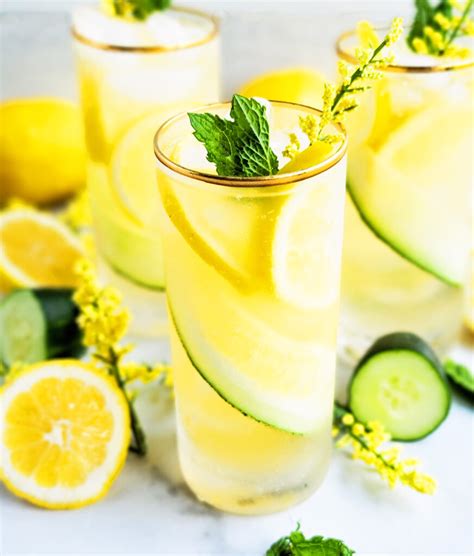 Refreshing Cucumber Mint Lemonade Drink